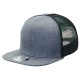 Heathered Flat Peak Trucker