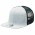 Heathered Flat Peak Trucker - Grey Heather,Black