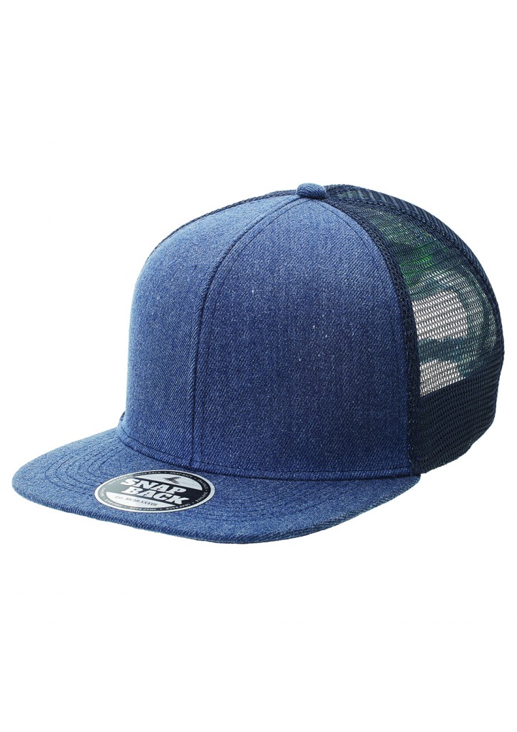 Heathered Flat Peak Trucker