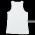 Womens Racerneck Tank - White