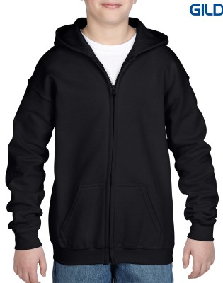 Gildan Heavy Blend Youth Full Zip Hooded Sweatshirt