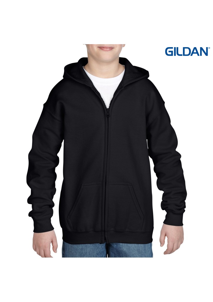 Gildan Heavy Blend Youth Full Zip Hooded Sweatshirt