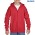 Gildan Heavy Blend Youth Full Zip Hooded Sweatshirt - Red