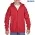 Gildan Heavy Blend Youth Full Zip Hooded Sweatshirt - Red