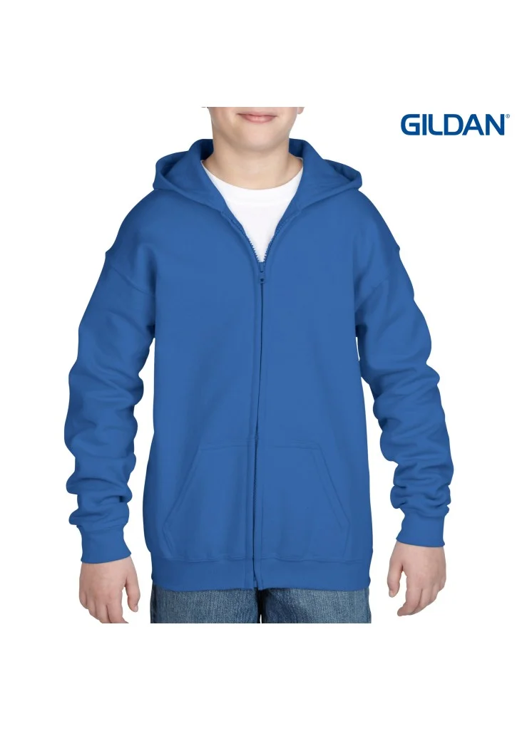 Gildan Heavy Blend Youth Full Zip Hooded Sweatshirt