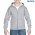 Gildan Heavy Blend Youth Full Zip Hooded Sweatshirt - Sport Grey