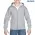 Gildan Heavy Blend Youth Full Zip Hooded Sweatshirt - Sport Grey
