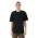 Unisex Short Sleeve Sueded Tee - Black