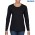 Gildan Heavy Cotton Ladies Long Sleeve T-Shirt - Black