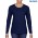 Gildan Heavy Cotton Ladies Long Sleeve T-Shirt - Navy