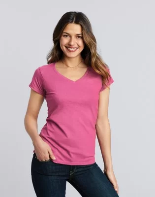 Gildan Softstyle Ladies V-Neck T-Shirt