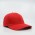6 Panel Brushed Cotton - Red