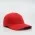 6 Panel Brushed Cotton - Red