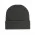 Cuffed Knitted Beanie - Charcoal Melange