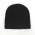 Cable Knit Fleece Beanie - Black