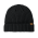 Rib Knitted Cuffed Beanie - Charcoal