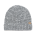 Rib Knitted Cuffed Beanie - Grey Melange