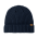 Rib Knitted Cuffed Beanie - Navy