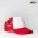 U15502 UFlex Snap Back Trucker - White/Red Mesh