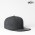 U15604 UFlex Flat Peak 6 Panel Fitted - Charcoal Melange