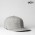 U15604 UFlex Flat Peak 6 Panel Fitted - Grey Melange