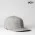U15604 UFlex Flat Peak 6 Panel Fitted - Grey Melange