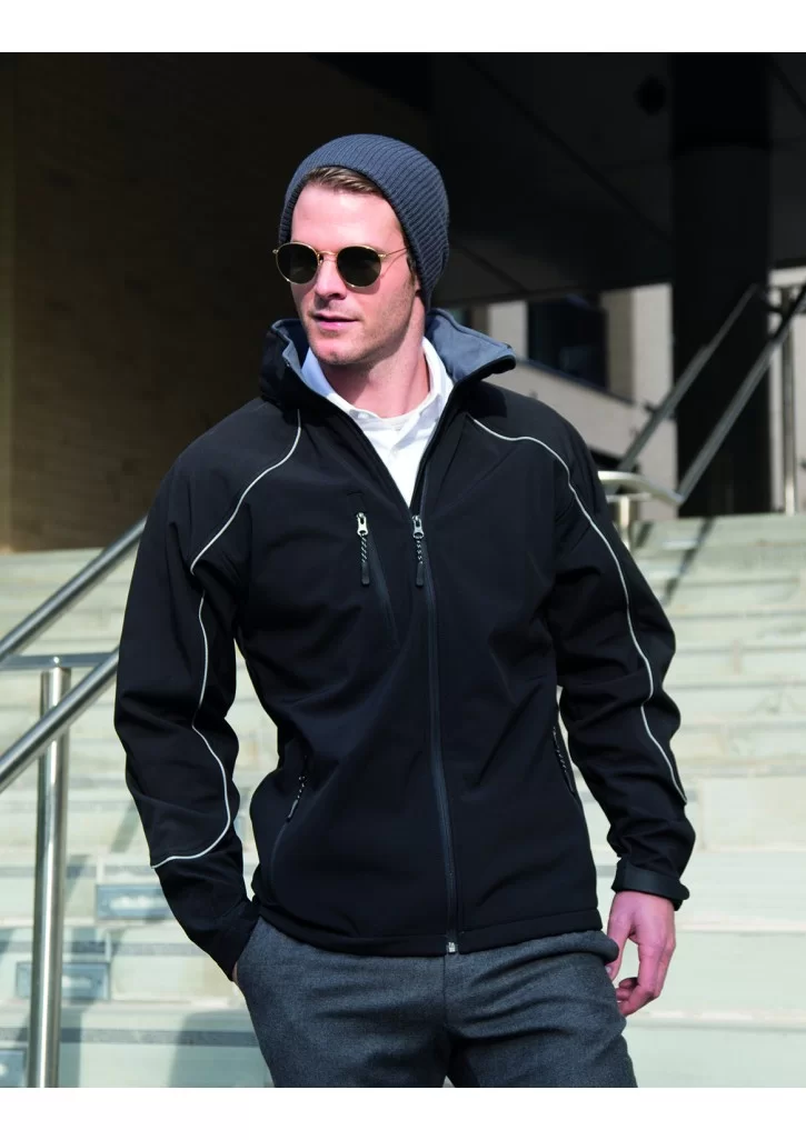 Result Adult Ice Fell Hooded Softshell Jacket Result Adult Ice Fell Hooded Softshell Jacket