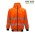 Work-Guard Recycled Hi Vis Day/Night Zipped Hoodie - Safety Orange
