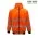 Work-Guard Recycled Hi Vis Day/Night Zipped Hoodie - Safety Orange