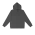 Youth Broad Hoodie - Heather Dark Grey