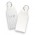 Vinyl Key Tag - White