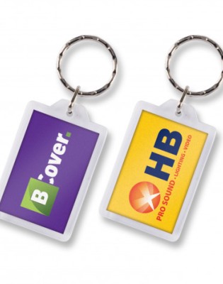 Lens Key Ring - Rectangle