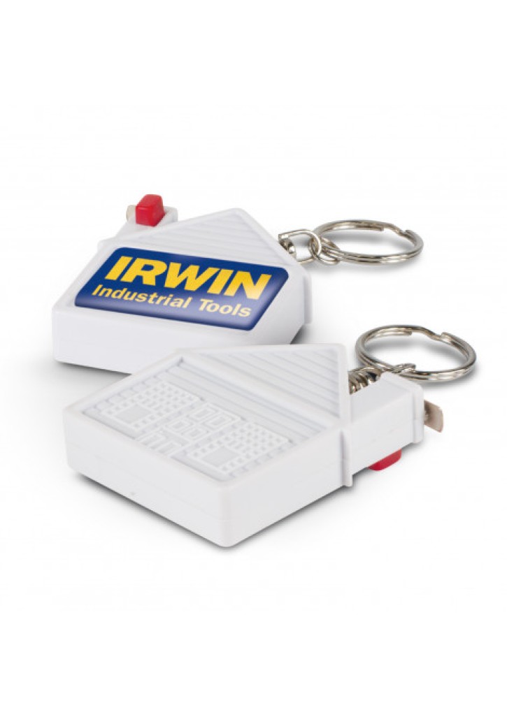 House Tape Measure Key Ring