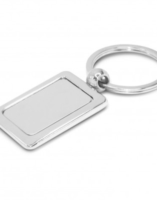 Rectangular Metal Key Ring