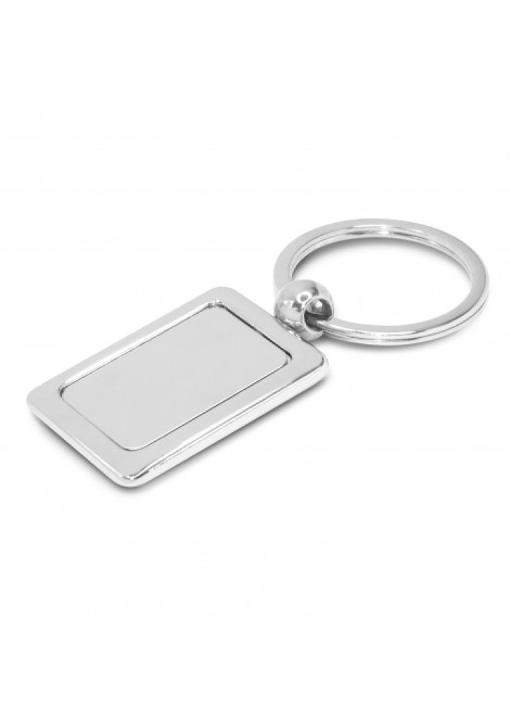 Rectangular Metal Key Ring