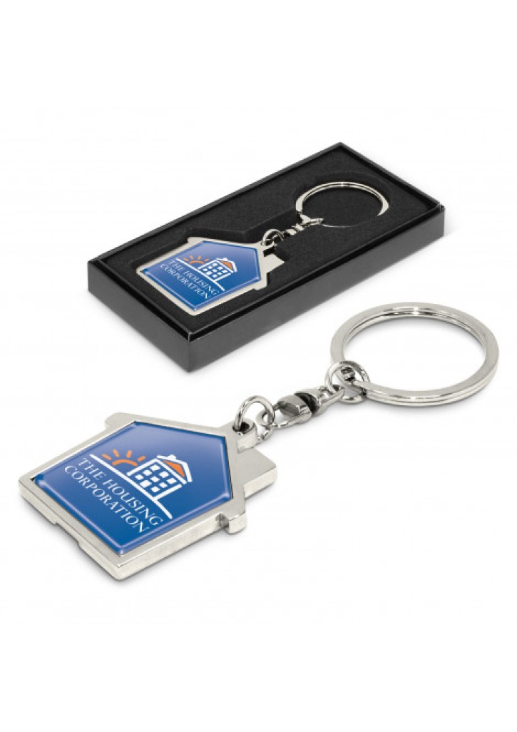 House Metal Key Ring