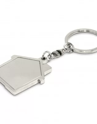 House Metal Key Ring