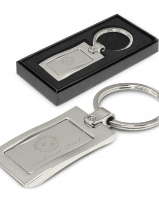 Wave Metal Key Ring