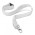 Custom Printed Lanyard - 16mm - White