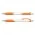 Jet Pen -  White Barrel - Orange