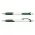 Jet Pen -  White Barrel - Dark Green