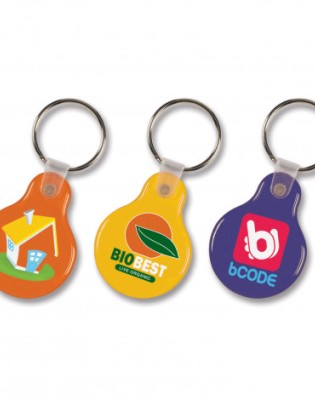 Flexi Resin Key Ring - Round