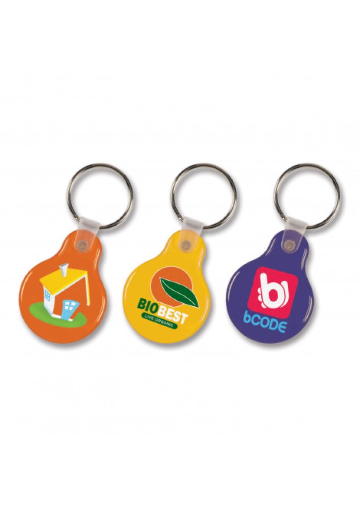 Flexi Resin Key Ring - Round