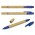 Kraft Pen Highlighter - Natural/Blue