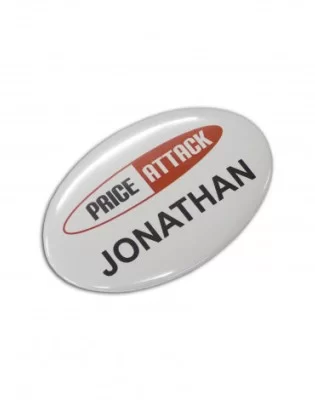Button Badge Oval - 65 x 45mm