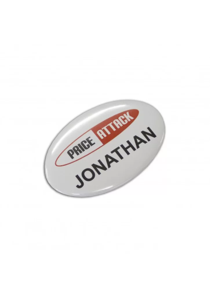 Button Badge Oval - 65 x 45mm