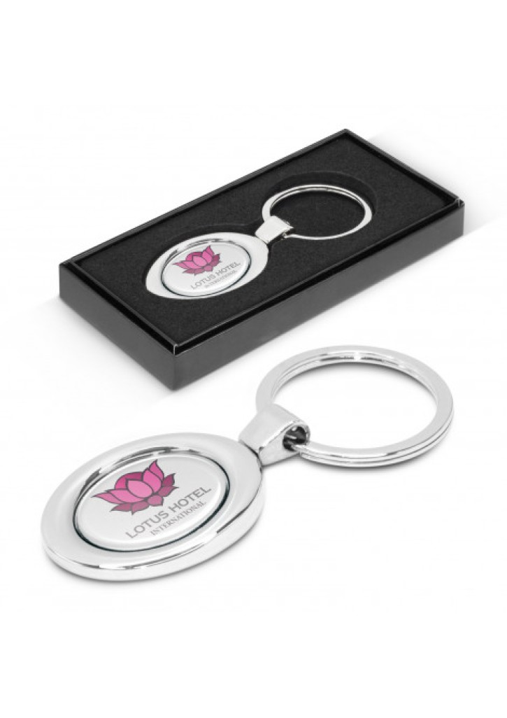 Oval Metal Key Ring