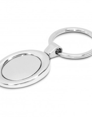 Oval Metal Key Ring