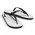 Flip Flops - White with Black thongs