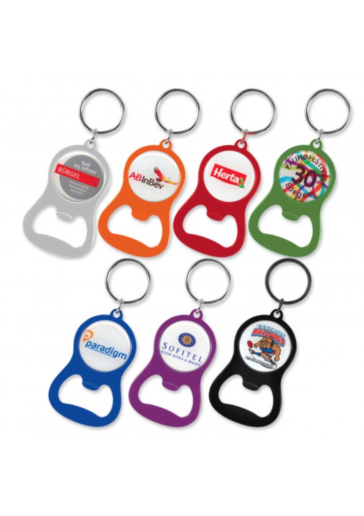 Chevron Bottle Opener Key Ring